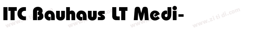 ITC Bauhaus LT Medi字体转换